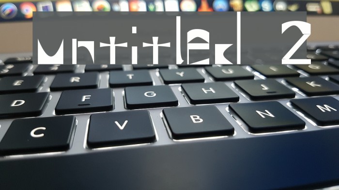 Untitled 2 Font examples