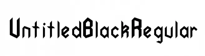 Untitled Black Regular  フリーフォントのダウンロード