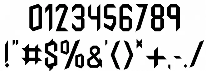 Untitled Black Regular Font OTHER CHARS