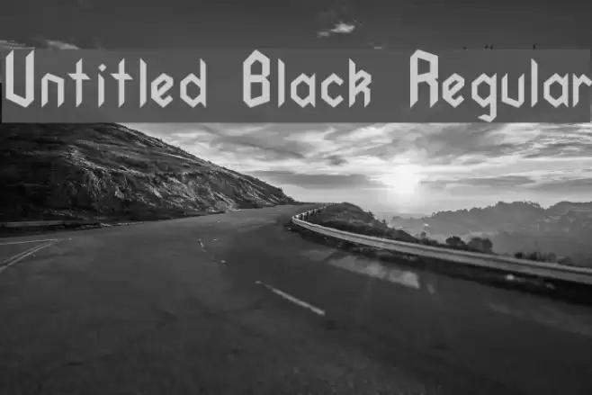 Untitled Black Regular Font examples