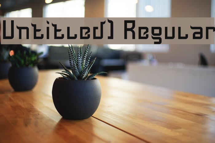 Untitled1 Regular Font examples