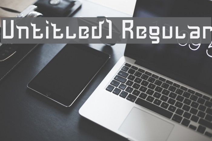 Untitled1 Regular Font examples