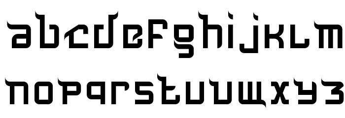 Untitled1 Regular Font LOWERCASE