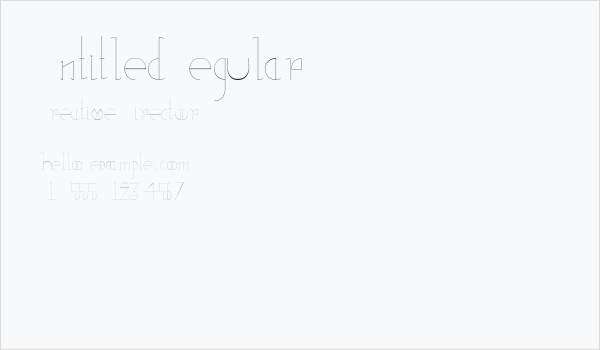 UntitledRegular Business Card