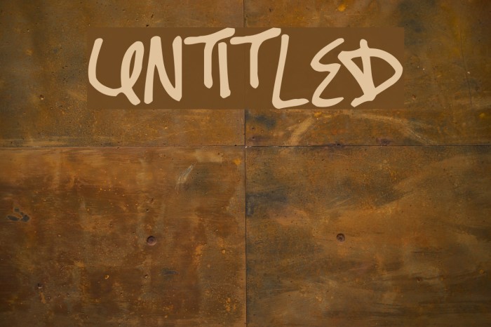 Untitled Font examples