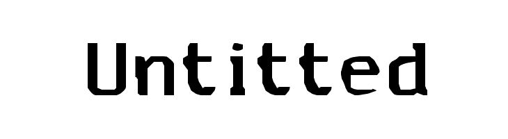 Untitted Font