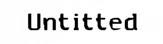 Untitted  Frei Schriftart Herunterladen