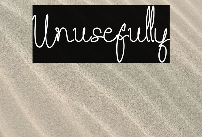 Unusefully Example 1