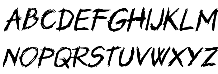 Unutterable Italic Font LOWERCASE
