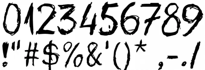 Unutterable Font OTHER CHARS