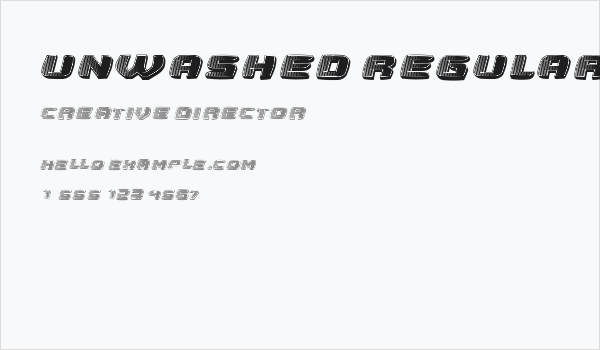 Unwashed Regular Business Card