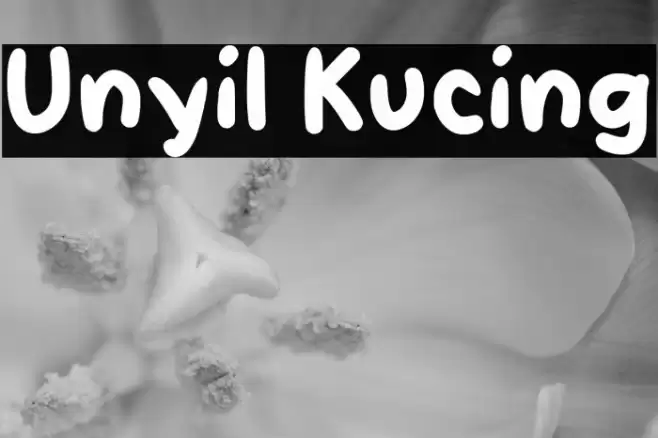 Unyil Kucing Font examples