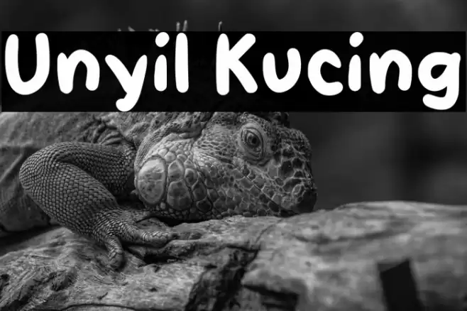 Unyil Kucing Font examples