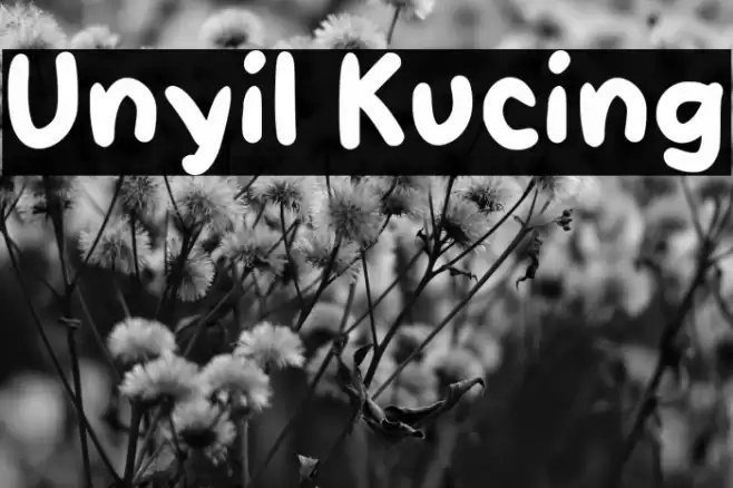 Unyil Kucing Font examples
