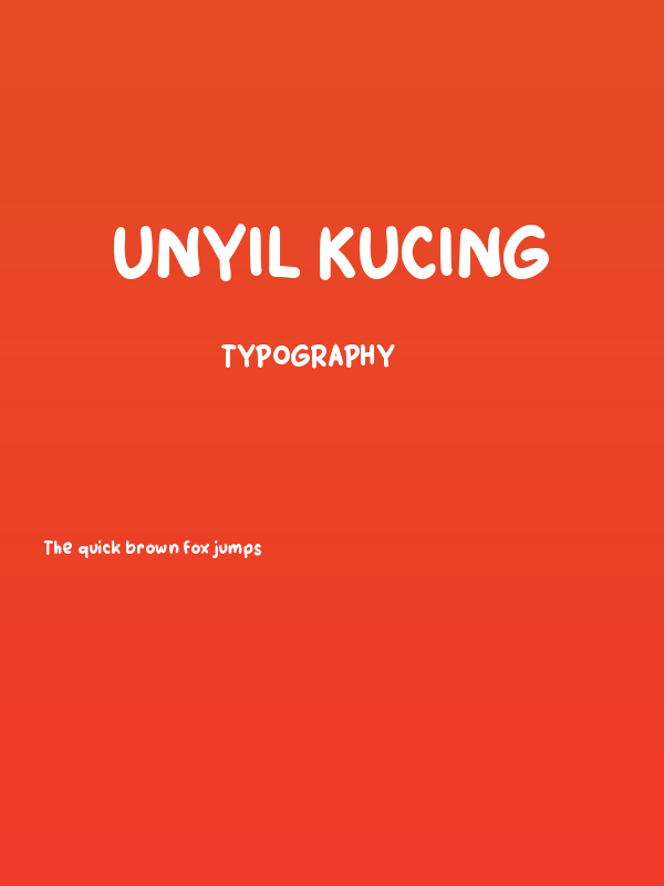 Unyil Kucing Poster