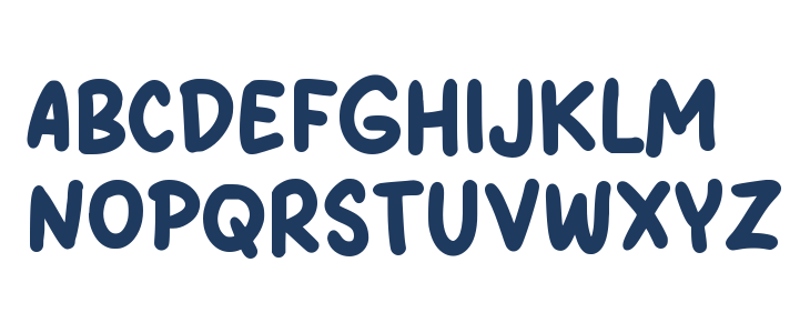 Unyu Cartoon Uppercase