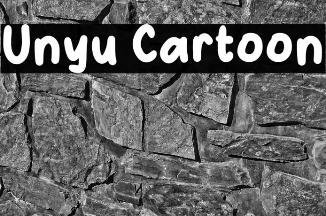 Unyu Cartoon Font examples
