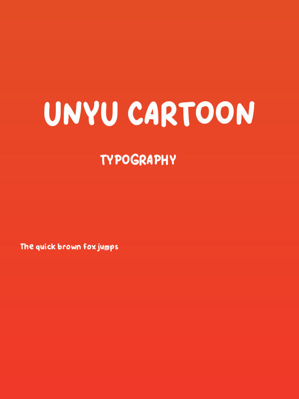 Unyu Cartoon Poster