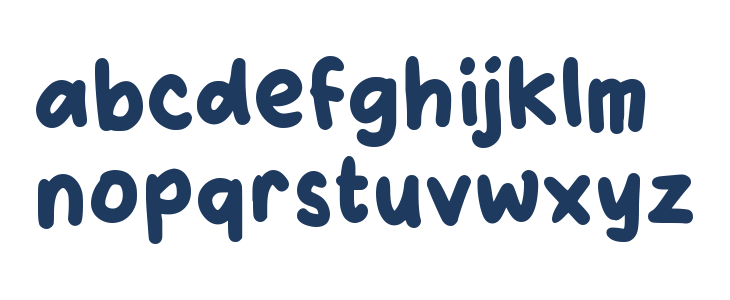 Unyu Cartoon Lowercase