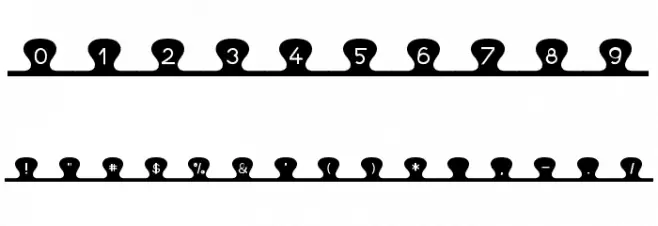 Unzip Me Font OTHER CHARS