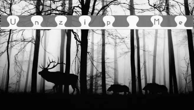 Unzip Me Font examples