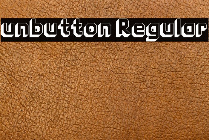 unbutton Regular Example 1