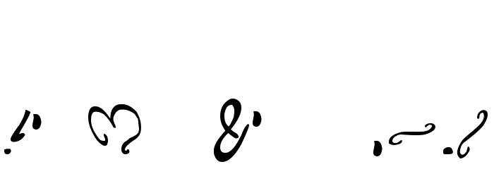unchanged thoughts$ Font OTHER CHARS