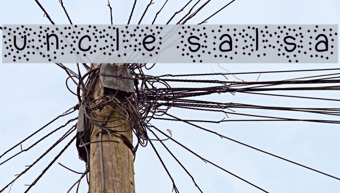 uncle salsa Font examples