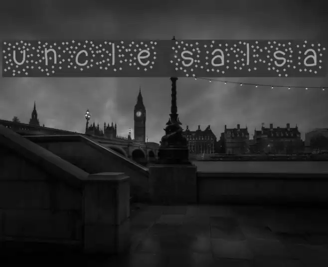 uncle salsa Font examples