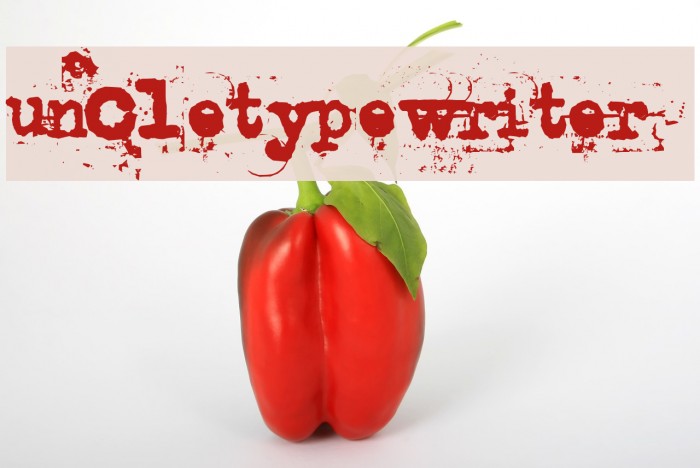 uncletypewriter Font examples