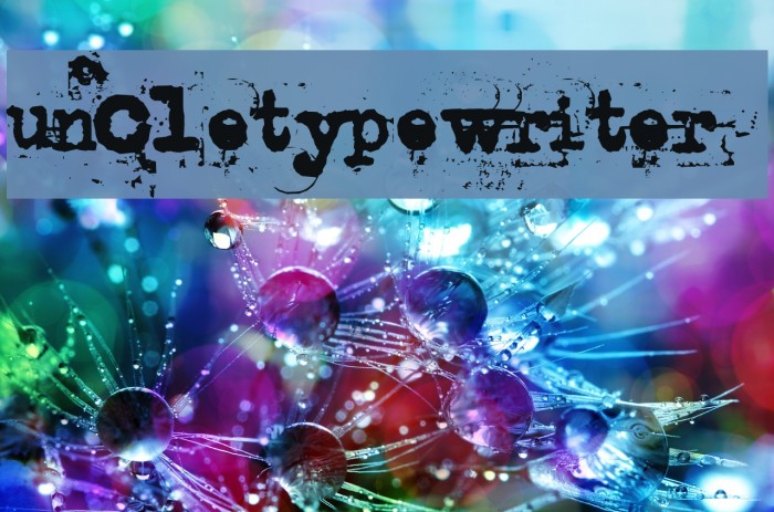 uncletypewriter Font examples