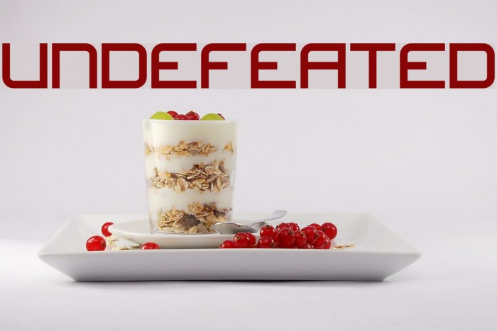 undefeated Font examples