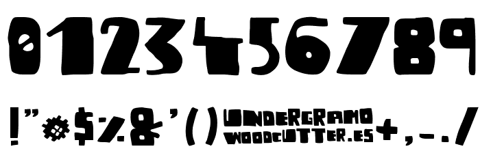 undergramo Font OTHER CHARS