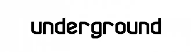 underground  Frei Schriftart Herunterladen