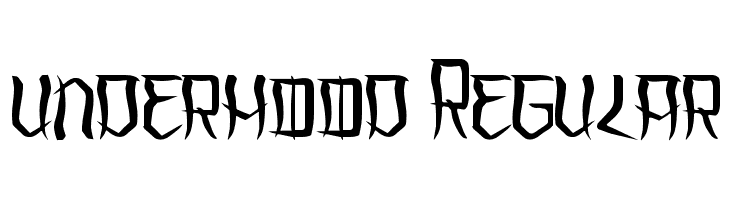 underhood Regular  Free Fonts Download
