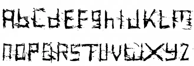 unfontgiven Caratteri MAIUSCOLE