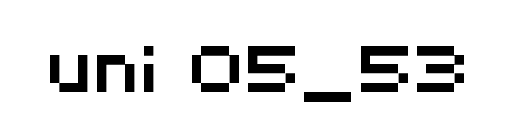 uni 05_53 Font