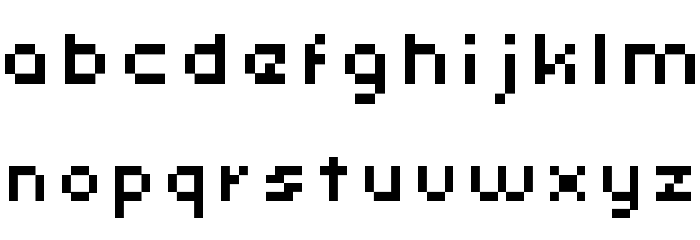 uni 05_54 Schriftart Kleinbuchstaben