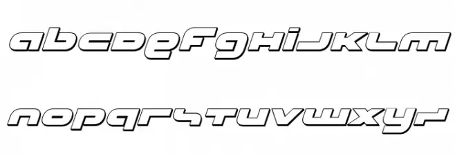 uni-sol 3D Italic Fuentes MAYÚSCULAS