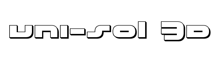 uni-sol 3D  Descarca Fonturi Gratis