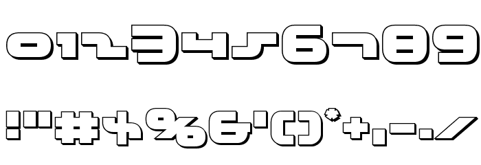 uni-sol 3D Font OTHER CHARS