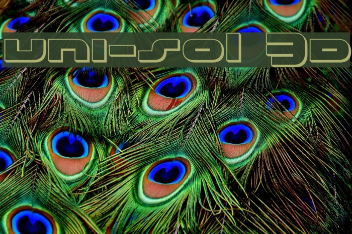 uni-sol 3D Font examples