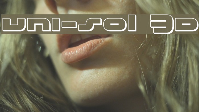 uni-sol 3D Font examples