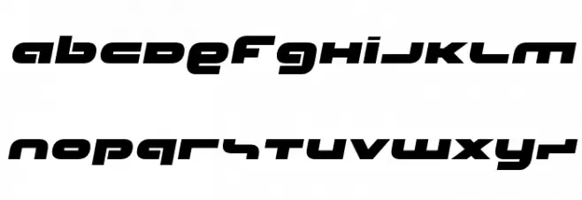 uni-sol Semi-Italic 字体 大写