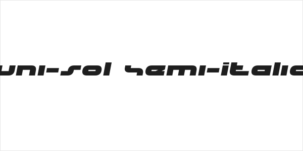 uni-sol Semi-Italic Logo