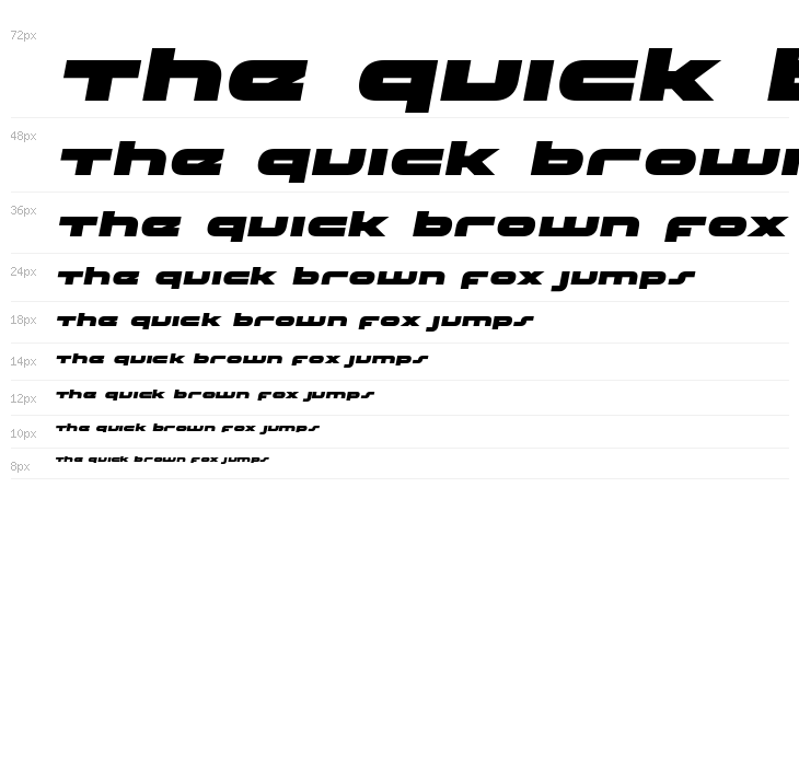 uni-sol Semi-Italic Waterfall