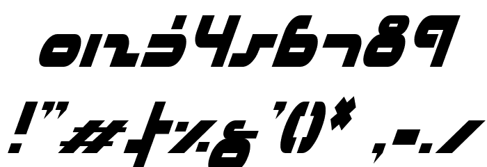 uni-sol condensed italic Font OTHER CHARS