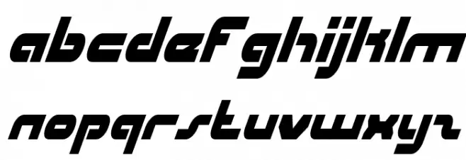 uni-sol condensed italic フォント 大文字