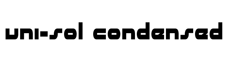 uni-sol condensed Font