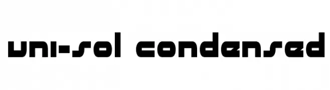 uni-sol condensed  baixar fontes gratis